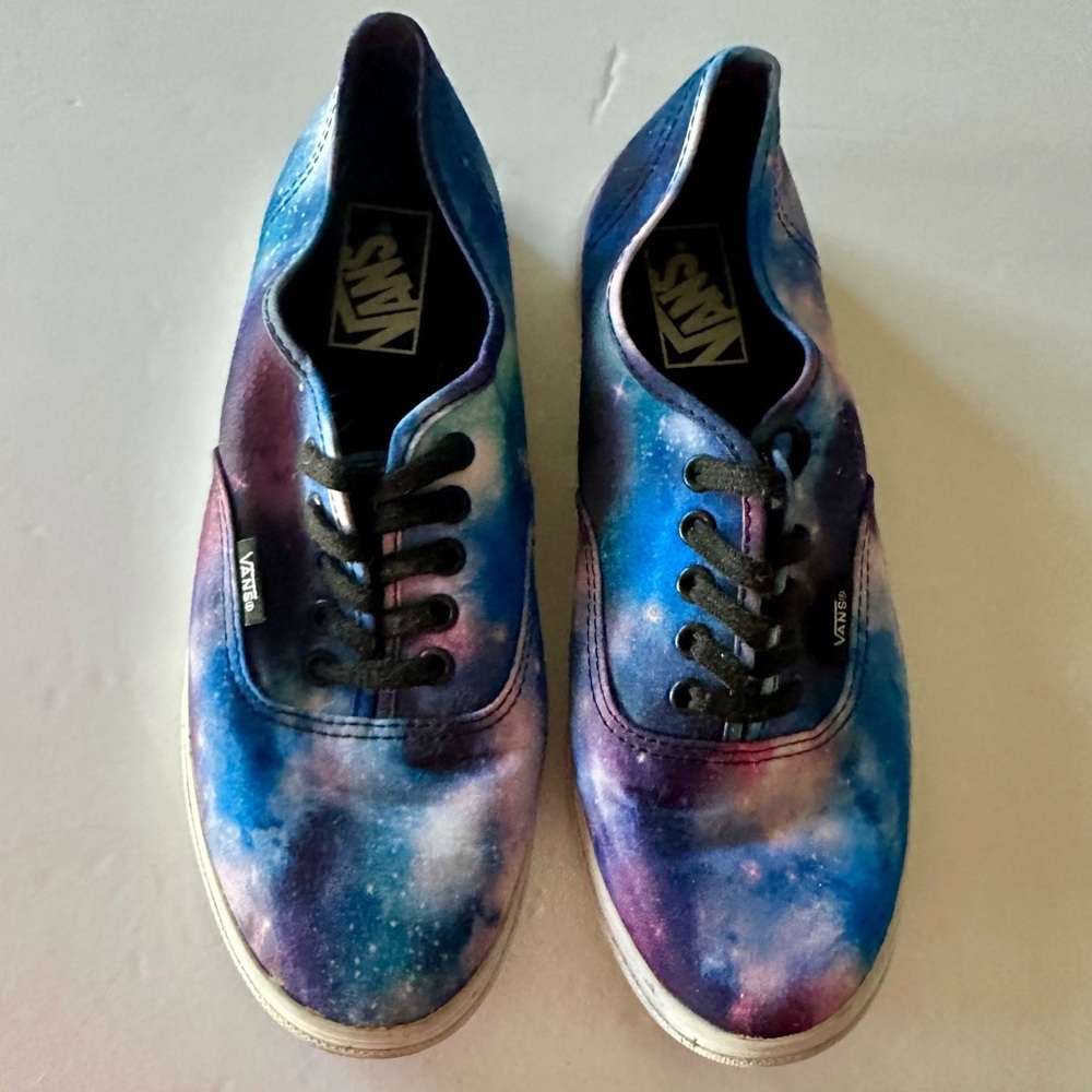 Vans Galaxy Cosmic Blue and Purple Sneakers Shoes Size 8
